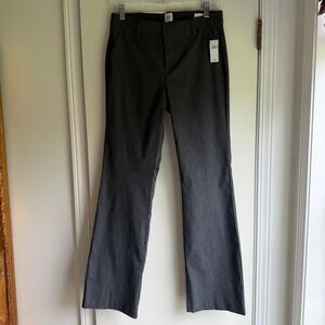 Gap Womens Charcoal Gray Heather Tailored Flare Dress Pants Size 6 NWT